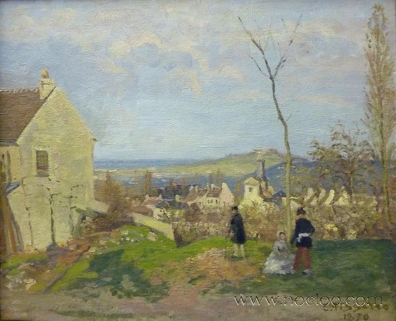 Pissarro [1870] Louveciennes with Mount Valerien in the Background